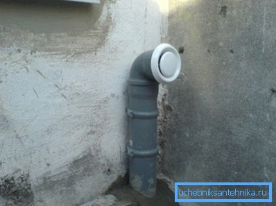 Natural ventilation inlet pipe Natural ventilation inlet pipe