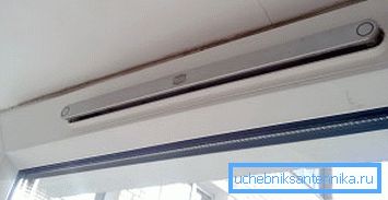 Supply channel in the window frame