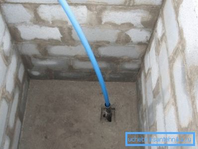 Pit or setting of a well for water without a caisson Pit or setting of a well for water without a caisson