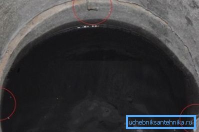 Dismantling was carried out at displacement of concrete rings. Dismantling was carried out at displacement of concrete rings.