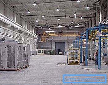 The production area has very high ceilings. The production area has very high ceilings.