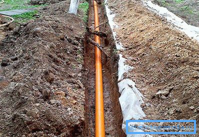 Installation of sewage in a private house itself: the scheme