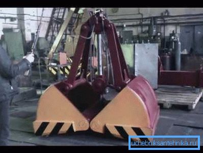 Industrial grab for cleaning work. Industrial grab for cleaning work.