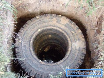 The simplest design of a cesspool using tires The simplest design of a cesspool using tires