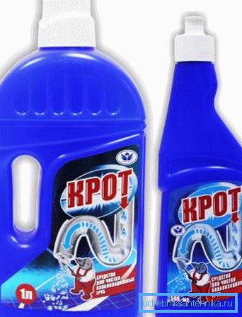 The simplest, but effective chemical that can dissolve even a large plaque or stopper. The simplest, but effective chemical that can dissolve even a large plaque or stopper.