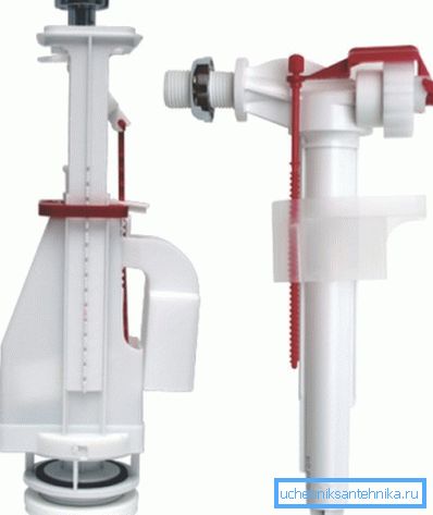 The simplest kit, consisting of a push-button drain mechanism and a float gate valve. The simplest kit, consisting of a push-button drain mechanism and a float gate valve.