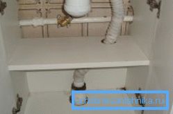 The simplest principle of placement of sewage systems and water supply in the body of such furniture The simplest principle of placement of sewage systems and water supply in the body of such furniture