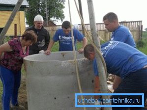 The process of omitting reinforced concrete rings. The process of omitting reinforced concrete rings.