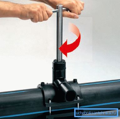 The process of creating a drain on PVC pipe
