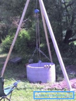 The process of installing a concrete ring.