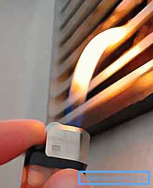 Thrust check by fire Thrust check by fire