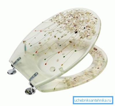 Transparent plastic with decorations. Transparent plastic with decorations.