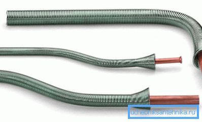 Springs for bending brass pipes Springs for bending brass pipes