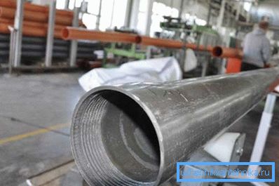 PVC pipe with internal thread for wells
