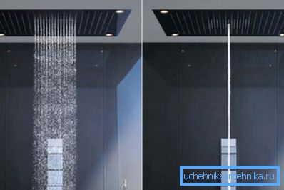 The work of modern shower equipment The work of modern shower equipment