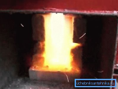 The work of the furnace is similar to the combustion of natural gas in a gas boiler. The work of the furnace is similar to the combustion of natural gas in a gas boiler.