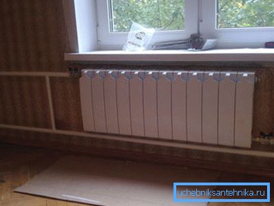 Rifar heating radiator in the central heating system Rifar heating radiator in the central heating system