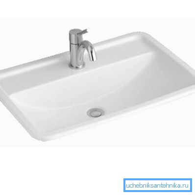 Sink 60x40 - a shortened version for small bathrooms Sink 60x40 - a shortened version for small bathrooms