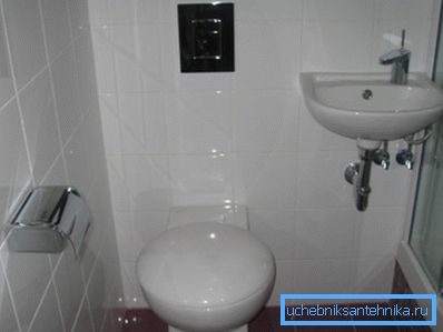 Sink small size in the bathroom saves space Sink small size in the bathroom saves space