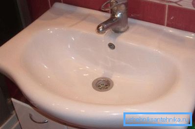 Sink with mixer Sink with mixer