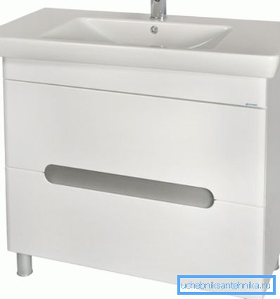 The sink occupies the entire top.