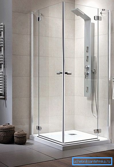 Oar doors for a shower cabin 90х90 cm Oar doors for a shower cabin 90х90 cm