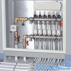 Distributive comb for heating in the installation box Distributive comb for heating in the installation box