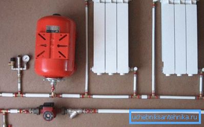Expansion tank pump and radiators. Expansion tank pump and radiators.