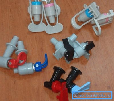 Different models of cranes for coolers Different models of cranes for coolers