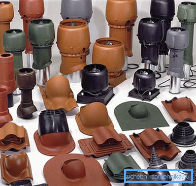 Different types of ventilation outlets Different types of ventilation outlets