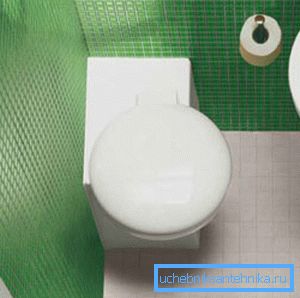 The size and shape of the toilet should be selected on the basis of the dimensions of the toilet room