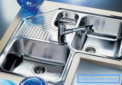Sizes of stainless steel kitchen sinks, as well as their shape, can be practically any