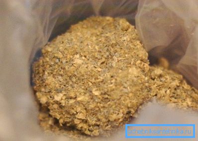 Soaked filings often form a dense cork Soaked filings often form a dense cork