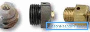 Different valves Mayevsky Different valves Mayevsky