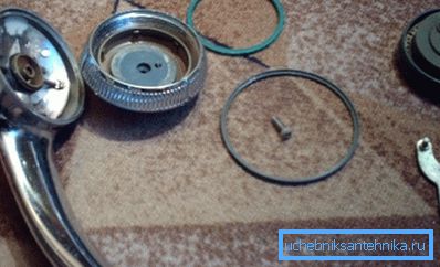 Disassembled product for repair and cleaning Disassembled product for repair and cleaning