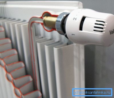 Adjusting the heating in the house with a thermostatic tap Adjusting the heating in the house with a thermostatic tap
