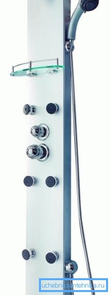 Adjustment panel with integrated mixer. Adjustment panel with integrated mixer.