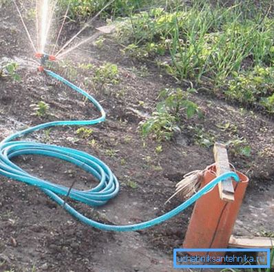 Regular watering the garden requires a large amount of H2O. Regular watering the garden requires a large amount of H2O.