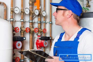 Repair of the heating system