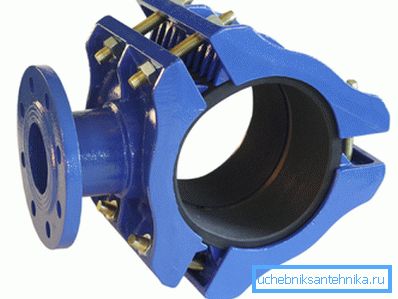 Repair part with an additional outlet, which is used for tie-in line Repair part with an additional outlet, which is used for tie-in line