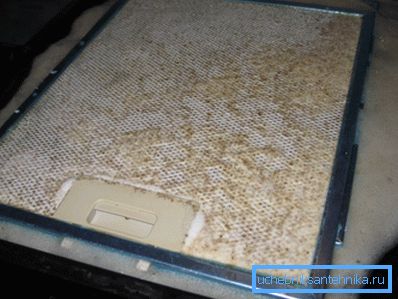 The lattice in the soap solution soaks on the baking sheet
