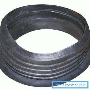 Rubber reduction for fan tee Rubber reduction for fan tee