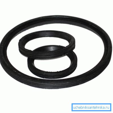 Rubber seals. Rubber seals.