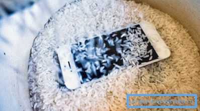 Rice for drying the phone - is it useful?