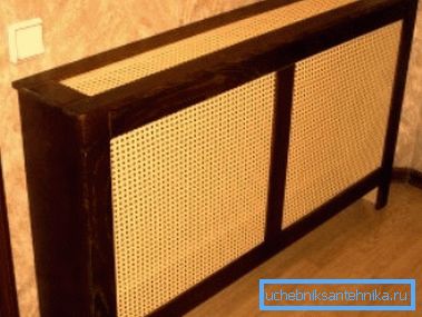 Rattan canvas in a wooden frame - a very attractive solution Rattan canvas in a wooden frame - a very attractive solution