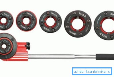 Manual pipe screw die