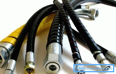 High pressure hoses of different diameters High pressure hoses of different diameters
