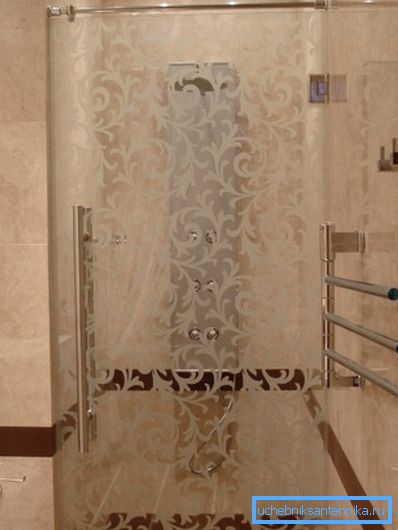 With the help of sandblasting painting on the surface, you can apply any pattern or even make a picture With the help of sandblasting painting on the surface, you can apply any pattern or even make a picture