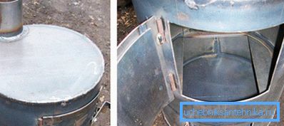 Homemade potbelly stove from a pipe. Homemade potbelly stove from a pipe.