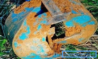 Homemade drill for the well of the spoon type